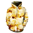 thumbnail image 4 of Nueva sudadera con capucha divertida con estampado 3D de palomitas de maíz de moda para hombres y mujeres, ropa de calle unisex con capucha de manga larga de otoño, 4 of 4