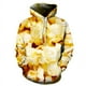 thumbnail image 4 of Nueva sudadera con capucha divertida con estampado 3D de palomitas de maíz de moda para hombres y mujeres, ropa de calle unisex con capucha de manga larga de otoño, 4 of 4