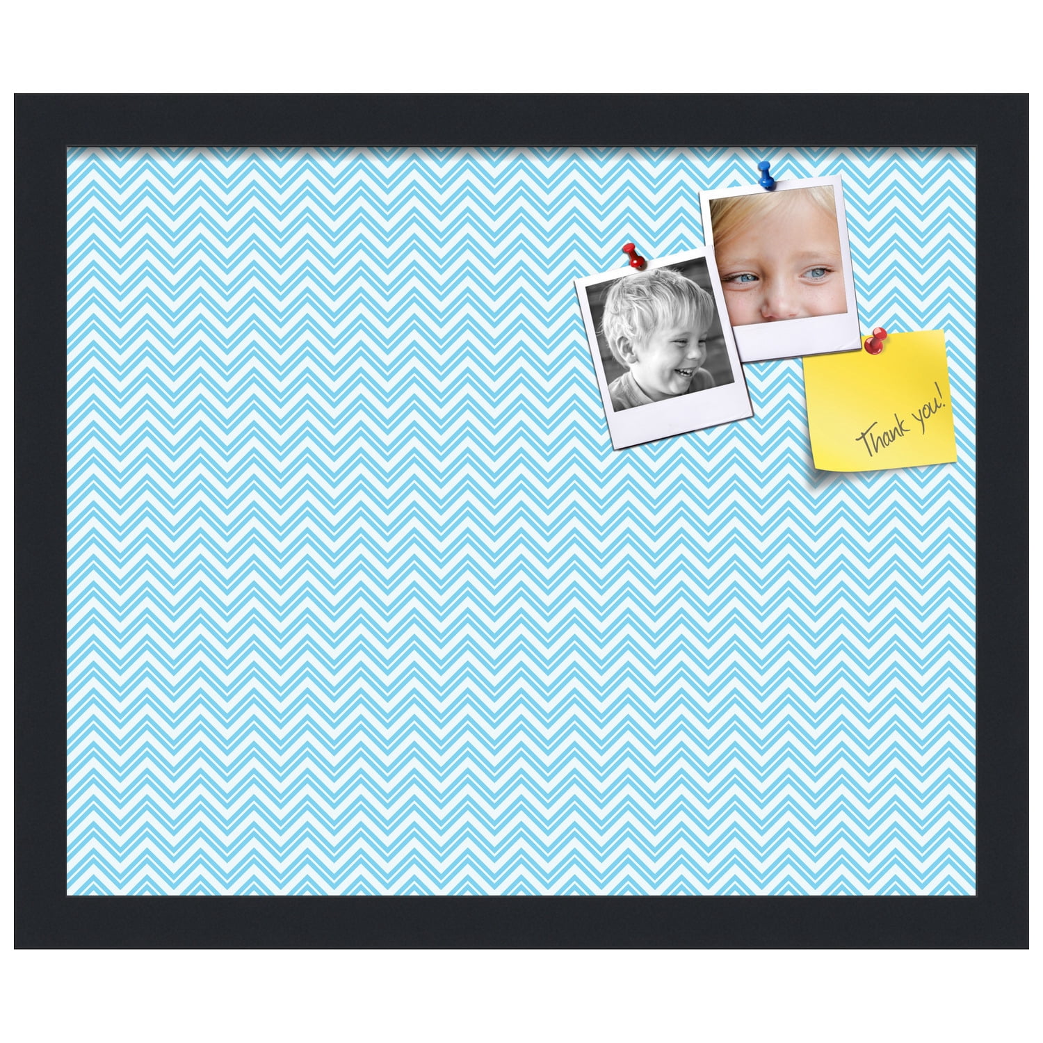 PinPix ArtToFrames 15x12 Custom Cork Bulletin Board    Poster Board Has a Fabric Style Canvas Finish, Framed in Satin Black (PinPix-247)