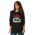 thumbnail image 3 of Bridal Squad Bachelorette Party Women Plus Size Long Sleeve Graphic Tee Brisco Brands 2X, 3 of 5
