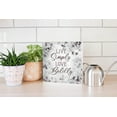 thumbnail image 4 of Live Simply Love Boldly Speckled Grey 10 x 10 Wood Tabletop Sign Plaque, 4 of 4