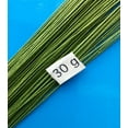 thumbnail image 2 of 30 Gauge Green Cotton Covered Floral Wire - 120 feet per bundle (36.6m) in 12 inch (30.5cm) lengths, 2 of 3