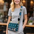 thumbnail image 2 of ZUXONGSY Aztec Tribal Bull Print Shoulder Handbag for Women PU Leather Crossbody Travel Purse Mini Satchel with Adjustable Wide Strap for Daily Use Shopping, 2 of 7