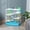 Blue + Metal, variant on PawHut Bird Stand with Wheels, Parrot Play Stand with Perches, Ladder, Stainless Steel Feed Bowls, Round Tray for Indoor Outdoor, White, for Small Parrots, Easy to Move and Clean