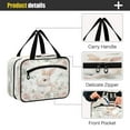 thumbnail image 4 of Travel Toiletry Bag with Metal Hook Large Capacity Cosmetic Bag Toiletry Bags for Travel, Gym, Camping Bunny Surrounded by Roses, 4 of 9