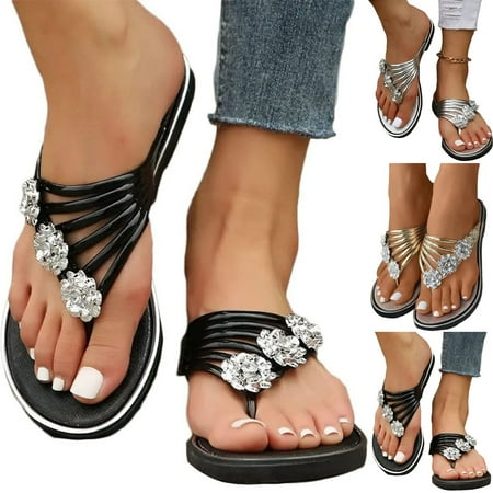 CHOII Clearance Comfortable Women s Orthopedic Sandals Fishmouth Wedges High-heeled Shoes Women s Shoes Sandals Metal Buckle Flip Flops for Women Heightening Wedge Thong Sandals Beige/5.5