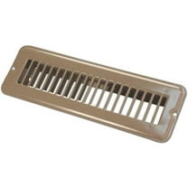 2" x 10" Floor Register, Undampered, Metal, Brown