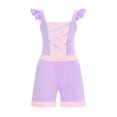 thumbnail image 5 of Mono de princesa con temática de Disney para niñas, ropa de manga voladora, una pieza, corta, sirena, Moana, Mirabel, Anna, Verano, 5 of 5