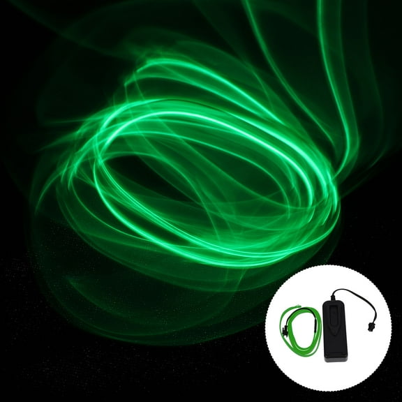 Milisten 1Pack Green Neon Rope Light for Car Decor and Outdoor Signs 100X0.3In