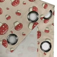 thumbnail image 4 of Ambesonne Polka Dots Grommet Curtain, Cartoon Mushrooms, 50" x 120", Ivory Red Tan, 4 of 6