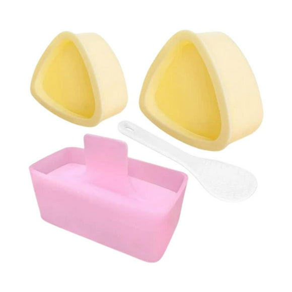 SharkTRUE 4pcs Onigiri Maker Mold Rice Mold Kit Non-Stick Spam Musubi Maker Press Rice Ball Mold DIY Tools Kit