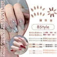 thumbnail image 3 of 24x French Manicure Natural Full Cover Press On Square Wearable HotSale T3L7, 3 of 6