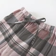 thumbnail image 4 of aidice Lounge Womens Pants Casual Drawstring Elastic Waisted Plaid Loose Homewear Pants with Pockets, 4 of 5