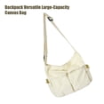 thumbnail image 3 of Guardurnaity Bolso de hombro de gran capacidad para niña, bandolera de poliéster Retro para mujer, bolso escolar de Color sólido, bolso informal Bolsas de mensajero y de hombro, 3 of 6
