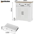 thumbnail image 2 of Kitchen Storage Cabinet, Modern Buffet Cabinet with Storage, Coffee Bar with 2 Drawers and 2 Doors, Floor Sideboard Buffet for Living Room, Dining Room, Bathroom, 2 of 8