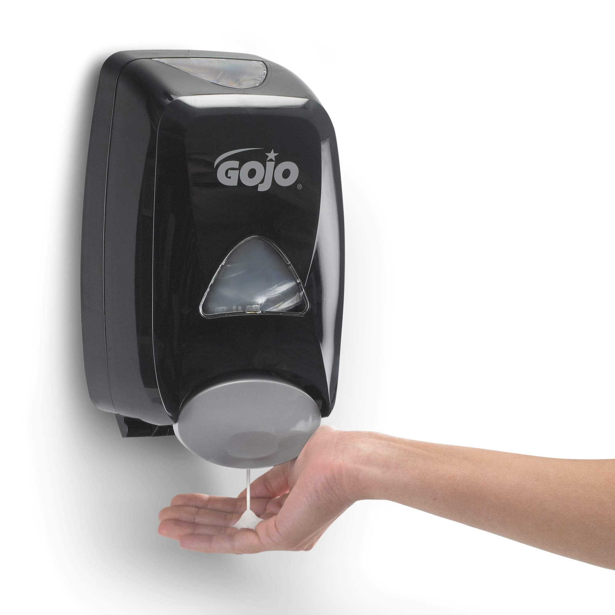 GOJO FMX-12 Push-Style Foam Soap Dispenser, Black, for 1250 mL FMX-12 Foam Soap Refills (Pack of 1) - 5155-06 CA1