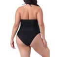 thumbnail image 4 of DARING DIVA Women's Plus Size Tankini Swimsuit Halter Swimdress 1X Black, 4 of 6