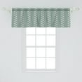 thumbnail image 2 of Ambesonne Spring Valance Pack of 2, Rococo Influences Essence, 54"X18", Pale Sage Green White, 2 of 4