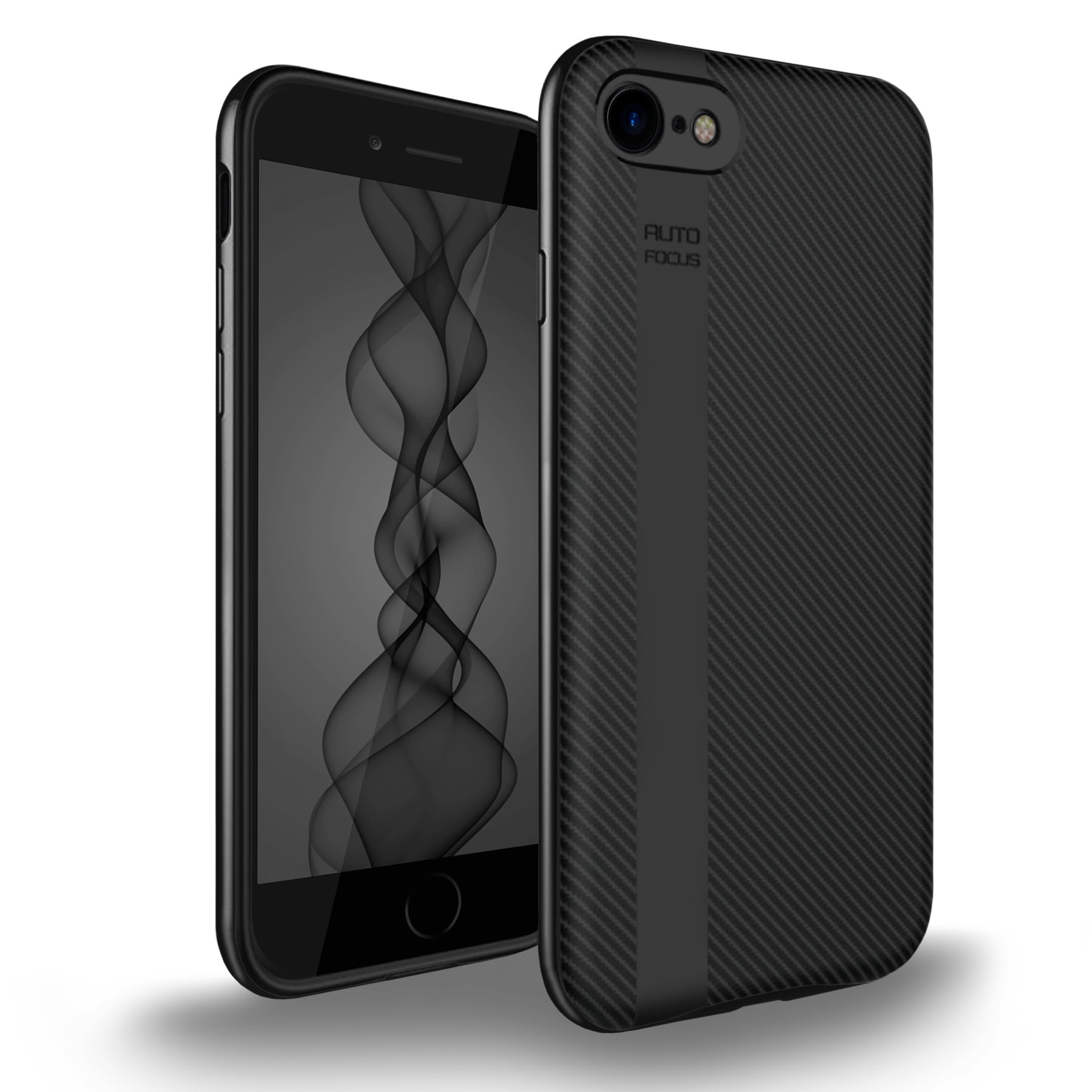 iPhone 7 Case, iPhone 8 Case, Cellularvilla [Slim Fit] Hybrid Carbon