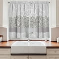 thumbnail image 2 of Ambesonne Grey Kitchen Curtains, Lace Inspired Floral, 55"x39", Grey Pale Grey White, 2 of 3
