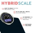 thumbnail image 2 of Hybrid 2-in-1 Analog & Digital Weighing Scale for Body Weight - Thick Tempered Glass - Extra Large Display - Easy to Read Bathroom Scale, 2 of 4