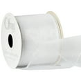 thumbnail image 2 of Offray Ribbon, White 2 1/2 inch Wired Edge Sheer Metallic Ribbon, 9 feet, 2 of 13