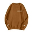 thumbnail image 4 of SOMOWI Chandails de la Saint-Valentin pour Femmes, Mode Tendance, Imprimé, Coupe Ample, Col Rond, Chandail à Capuchon, Café, Temps Froid, Chandails TG, 4 of 4