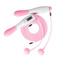 thumbnail image 2 of Digital Jumping Rope,  Skipping Rope Smart Counting with Button Battery for Indoor and Outdoor Sports Pink,Grey, 2 of 8