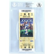 Tom Brady New England Patriots Autographed Super Bowl XXXIX Ticket with "SB 39 Champs" Inscription - Beckett Graded 10 - Fanatics Authentic Certified