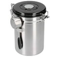 thumbnail image 3 of Recipiente para granos de café Ticfox con válvula de escape 1,8 L cuchara plateada, 3 of 14