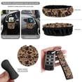 thumbnail image 6 of Yuyamidu Brown Duck Camo Car Seat Covers Full Set with Auto Steering Wheel Cover Seat Belt Pads Coasters Trash Bin Hanging Storage Bag Cup Holders Rearview Mirror Cover Key Ring 15 PCS, 6 of 7