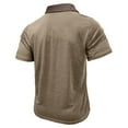 thumbnail image 5 of Rvwovn Men's Collared Shirts, Short Sleeve Cotton Polyester Blend Soft Comfy Casual Tops, S-3XL, 5 of 6
