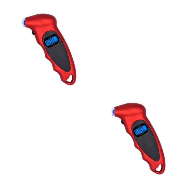 Medidor de neumáticos digital sweethay Medidor de presión de aire recargable portátil Rojo tipo 2 2piezas
