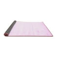 thumbnail image 2 of Ahgly Company Indoor Rectangle Solid Pink Modern Area Rugs, 2' x 4', 2 of 4