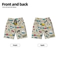 thumbnail image 2 of PAYOHTO Boy Swim Trunks X-Large Size 18-20 Teens Boy Beach Board Shorts Traffic Elements Pattern Quick Dry Bathing Suit Swimwear, 2 of 9