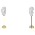 thumbnail image 4 of kurtrusly Earring Display Stand Human Ear Model Organizer Holder Showcase Stud Jewelry Right Translucent Height: 18cm 2Set, 4 of 6