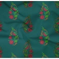 thumbnail image 4 of oneOone Organic Cotton Poplin Twill Fabric Leaves & Floral Block Fabric Prints By Yard 42 Inch Wide, 4 of 4