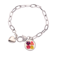 thumbnail image 1 of Universo y monstruo alienígena parte Pulsera de cadena de corazón joyería encanto moda, 1 of 3