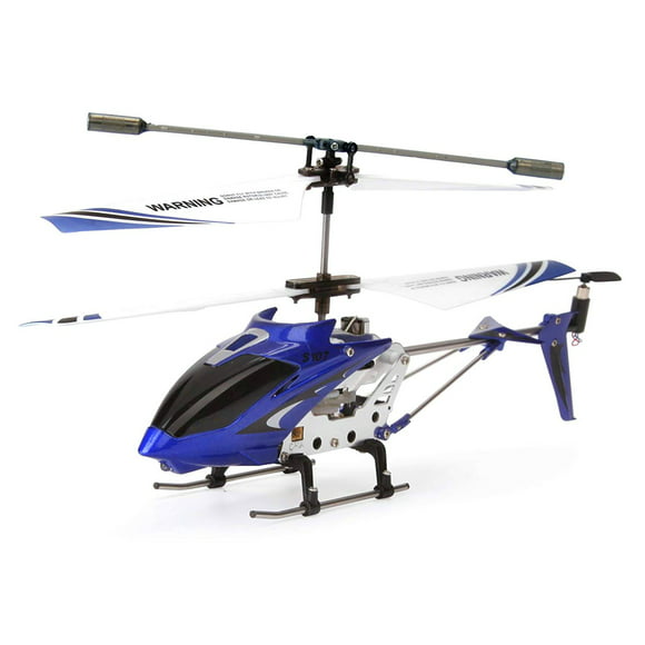 POCO DIVO SYMA S107G RC Helicopter S107 Infrared 3CH Mini Metal Flight Alloy Gyro Heli, Blue
