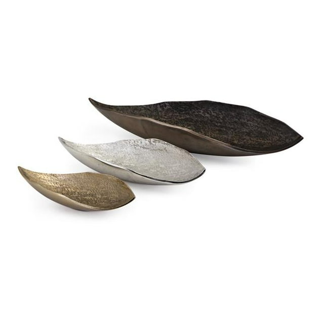IMAX 14735-3 Nalu Organic Decorative Trays, Multicolor - Set of 3