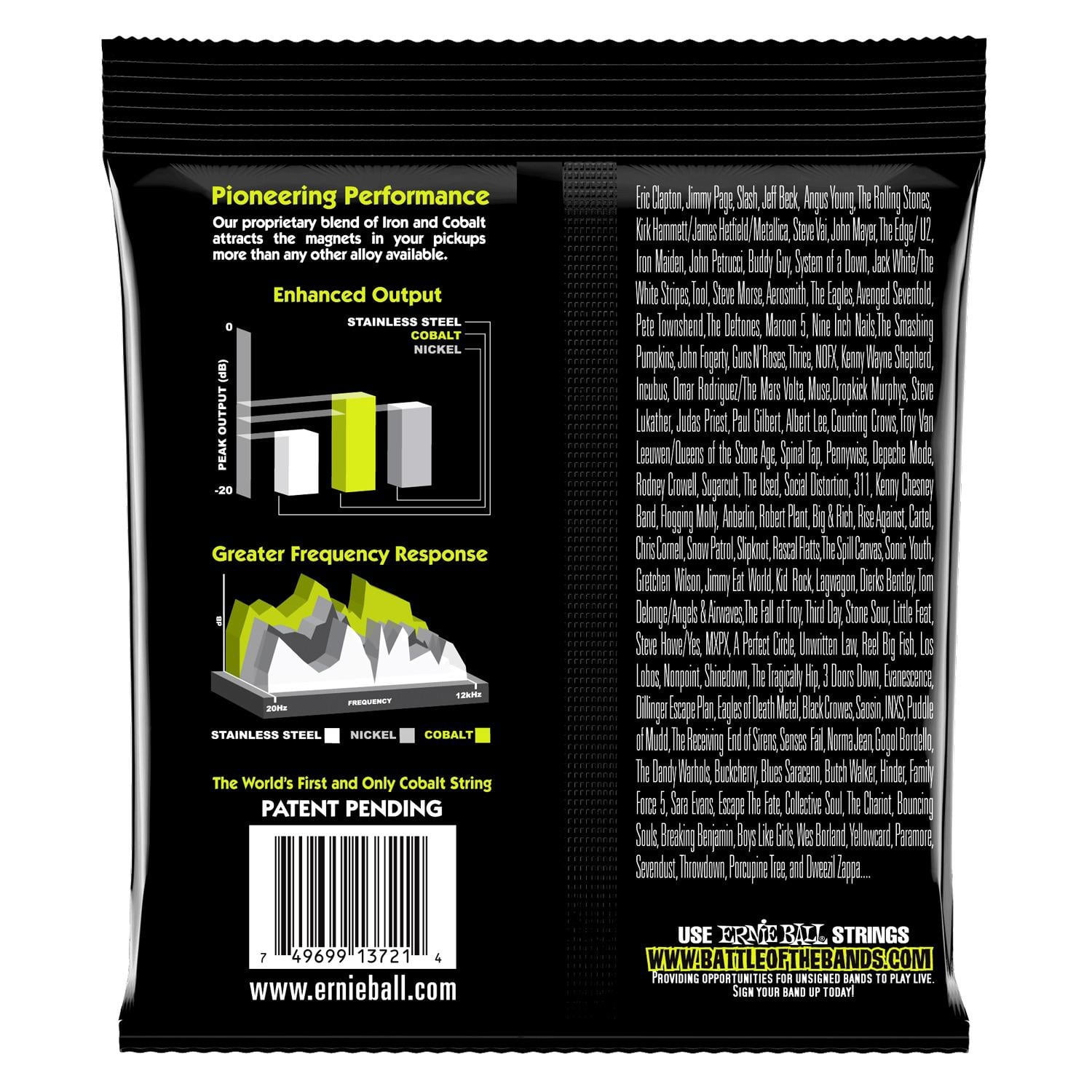 Ernie Ball Regular Slinky Cobalt Electric Guitar Strings 3 Pack - 10-46 Gauge