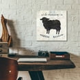thumbnail image 5 of Epic Art 'Le Mouton Silhouette Sq Words by Courtney Prahl, Acrylic Glass Wall Art, 12"x12", 5 of 8