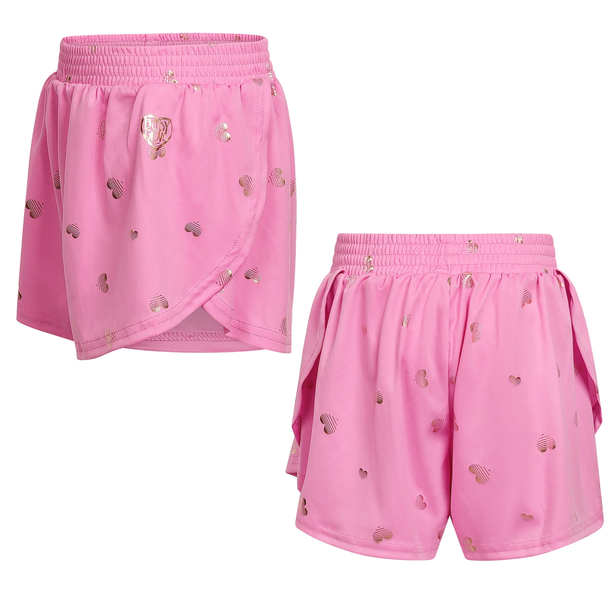 Body Glove Clothes Girls’ 4-Piece Active Outfit Set – Includes 2 Graphic Tees, Jogger Pants & Shorts, Comfortable Everyday Clothing for Toddler to Big Girls Sizes (2T-12)