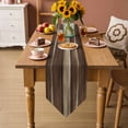 thumbnail image 5 of Table Runners 36 Inches Long, Brown Wooden Cotton Linen Kitchen Dining Coffee Table Runner for Party Home Decor, Vintage Farmhouse Retro Art Tabletop Dresser Scarves Runner Decor 13x36 Inch, 5 of 9
