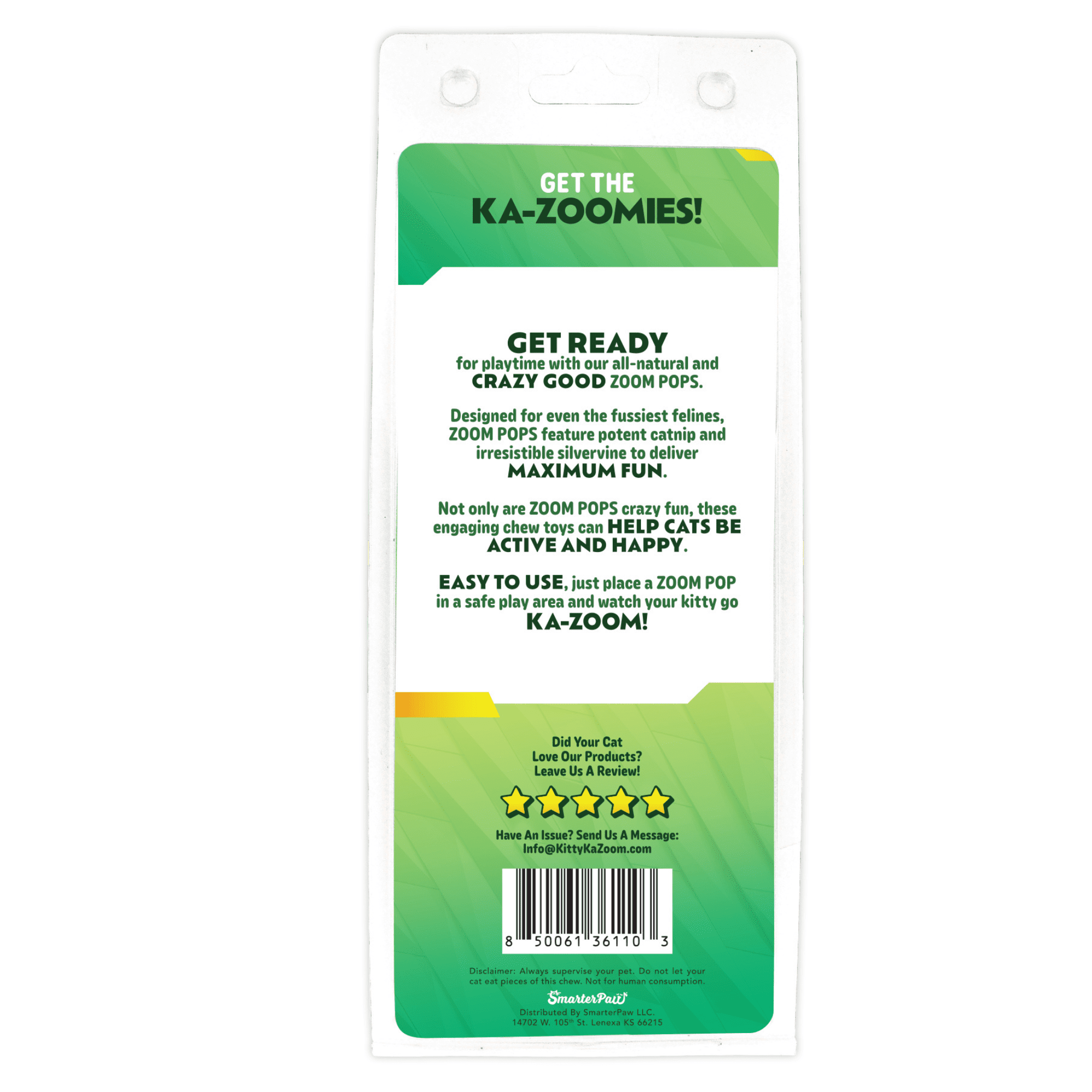 Kitty Ka Zoom Compressed Catnip Zoom Pops 3ct for Cats
