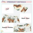 thumbnail image 4 of joogoo Highland Cattle Leaves-h1 2 Piece Long Sleeve Tee and Pants Cotton Pajama Set 3T, 4 of 7