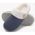 thumbnail image 2 of shoeslocker Womens Memory Foam Fuzzy Slippers Knitted House Slippers for Women Comfy Slip-On Warm House Shoes, 2 of 7