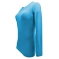 thumbnail image 4 of ACTIVE UNIFORMS Women's Under Scrub Tee Crew Neck Long Sleeve T-Shirt 5 - Pack (Water Blue, X-Small), 4 of 6
