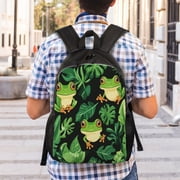 Frog Backpack Double Shoulder Backpack Durable, Spacious, Ergonomic Design for Travel, Work & Outdoor Use