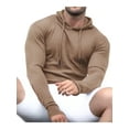 thumbnail image 3 of LilyLLL Men's Ribbed Hooded Jumper Tops Hoodies Long Sleeve Muscle Fitness Shirt Pullover, 3 of 3